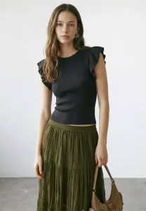 Простая футболка для подростков Mango Kids, Anthracite