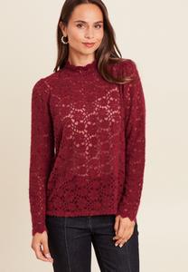 Блуза Breal TAILLIERTE MIT STEHKRAGEN, Bordeaux