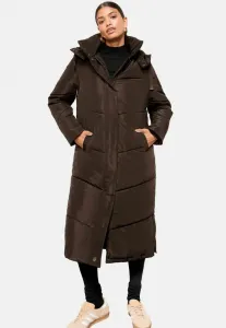 Зимнее пальто с капюшоном и утеплителем Friends Like These, Chocolate Brown