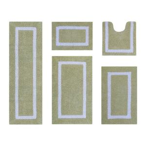Набор ковриков для ванной Better Trends Hotel Collection из 5 предметов, цвет Sage White