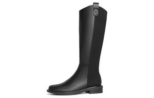 BELLE Рыцарские сапоги, высокие сапоги до колена, 3,5 см, женские, черные