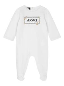 Versace Kids пижама с логотипом, белый