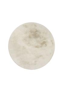 Кремово-бежевый пушистый мягкий противоскользящий коврик для ванной emil Weconhome