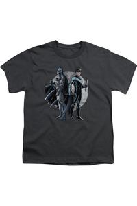 Футболка с подсветкой Batman для детей Gildan, Charcoal