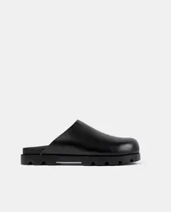 Мужские сабо из гладкой кожи Brutus Sandal Camper, черный