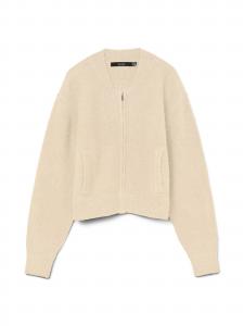 VERO MODA Кардиган 'VMHanna' вязаный в светло-бежевом цвете