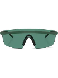 Солнцезащитные очки-маска R-4 Oliver Peoples, зеленый