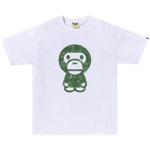 Футболка BAPE Bitmap Big Baby Milo Tee, White