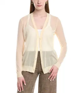 Кардиган с V-образным вырезом и застежкой на пуговицы, из шерстяной смеси Lafayette 148 New York