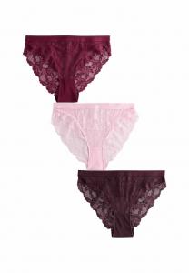 Трусы Next 3 PACK, Chocolate Berry/Pink/Berry