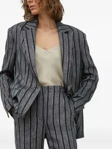 Полосатый однобортный пиджак Day Birger Et Mikkelsen, серый