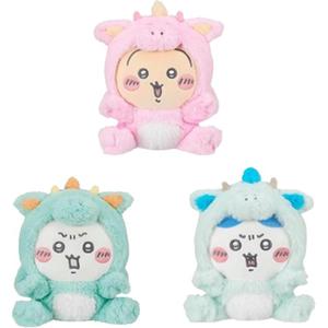 Коллекция 2024, дизайн по мотивам знаков зодиака, набор из трёх плюшевых кукол высотой 19 см Chiikawa, Set of 3