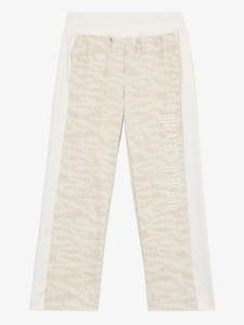 Спортивные брюки с вышитым логотипом Roberto Cavalli Junior, нейтральный