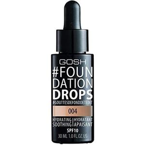 Gosh Foundation Drops Hydrating Spf10 004 Натуральный 30 мл