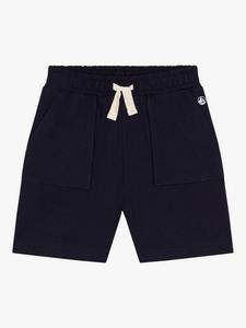 Детские хлопковые шорты с карманами и кулиской Petit Bateau, Smoke
