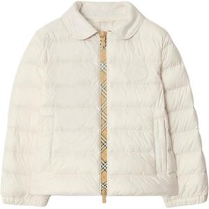 Детская пуховая куртка FW25 Burberry, sandy бежевый