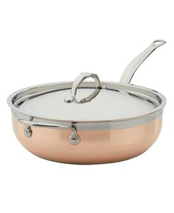 Hestan Медная кастрюля CopperBond объемом 5 кварт с крышкой и вспомогательной ручкой