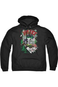 Толстовка с капюшоном Batman Jokers Wild Adult Pull Over Hoodie / Толстовка с капюшоном Gildan, черный