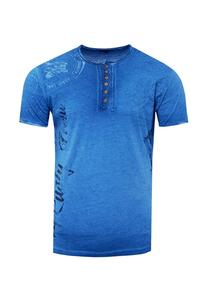 Футболка с принтом сбоку RUSTY NEAL, индиго