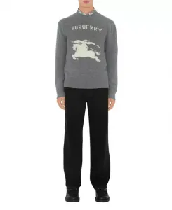 Шерстяной кашемировый свитер Ekd Burberry, серый