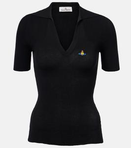 Рубашка-поло из хлопка Marina Vivienne Westwood, черный