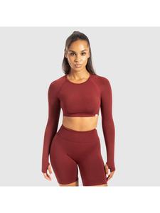 SMILODOX Футболка с длинными рукавами Linnea цвета бордо