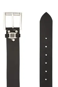 Кожаный ремень CAMP DAVID с гипоаллергенной пряжкой, черный