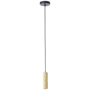 Подвесной светильник Marty GU10, 1 шт., теплый белый светодиодный подвесной светильник, 132 см, GU10, 350 лм, 3000 К Brilliant, Sand schwarz/matt goldfarben