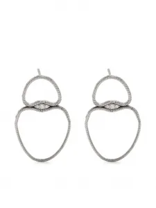 Серьги Fluid из белого золота с бриллиантами Fernando Jorge, серебяный