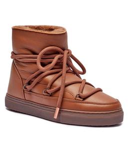 Сапоги женские Inuikii короткие зимние, коричневый