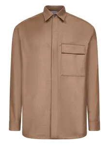 Рубашка с накладными карманами и манжетами на пуговицах D4.0, нейтральный