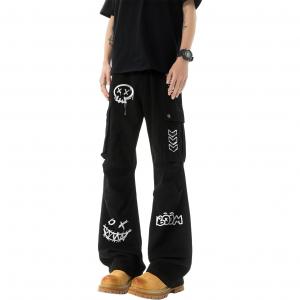 Джинсы Unisex Moderate Cargo HUANQIU, черный