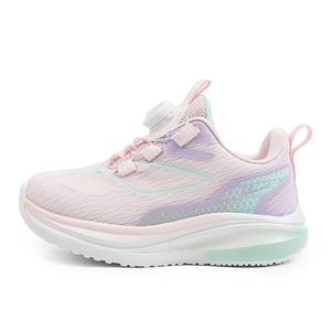 Детские кроссовки для бега низкие дышащие легкие с амортизацией WARRIOR, розовый фиолетовый