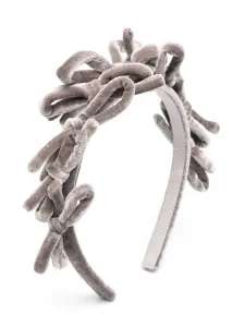 Повязка на голову с бантом Monnalisa, серый