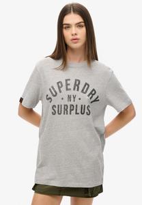Рубашка Superdry, светло-серый