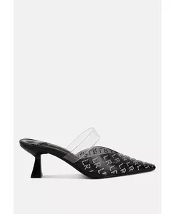 Holin Туфли-лодочки с острым носом на низком каблуке London Rag, черный