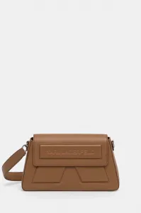 Кожаная сумочка Karl Lagerfeld, коричневый