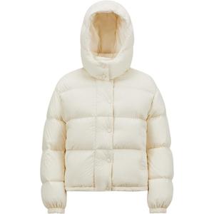 Пуховик женский белый Moncler