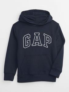 Детская толстовка с логотипом и флисом Gap, синий