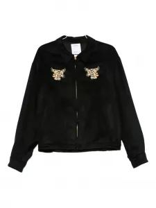 Куртка с вышитым логотипом Visvim, черный