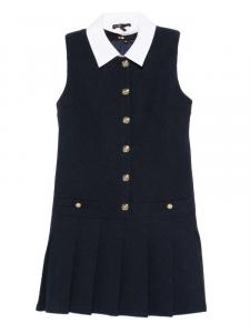 Maje платье с плиссированным воротником, синий