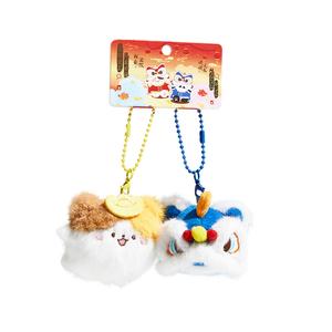 Китайский талисман танцующий лев плюшевый кулон высота 12,5 см The Green Party, желтый