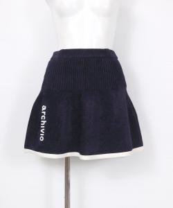 Вязаная расклешенная юбка для торгового центра Archivio, цвет Navy (060)