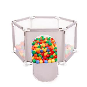 Selonis Складной шестигранник KS-100X с шариками 6см серый:желто-зеленый-сине-красно-оранжевый 63х64/400 шариков