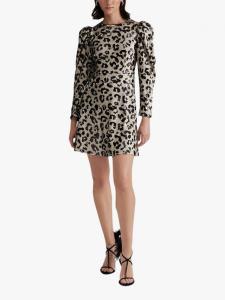 Мини-платье с блестками и животным принтом hollis Malina, разноцветный