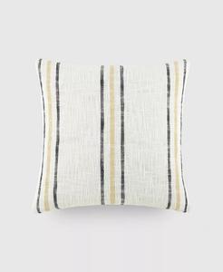 Полосатая декоративная подушка, окрашенная в пряжу, 20 x 20 дюймов Ienjoy Home, серый