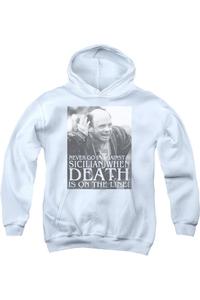 Толстовка с капюшоном Princess Bride "Сицилийская молодость" Gildan, белый