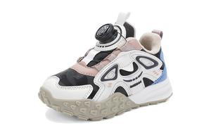 Антиударные износостойкие легкие повседневные детские кроссовки Kids' BOBDOG, черный/бежевый/белый