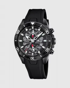 Мужские часы 18945/6 Vortex черные каучуковые LOTUS, черный