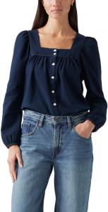 Женская блузка Levi's Amber с длинным рукавом, Bright Dark Stone